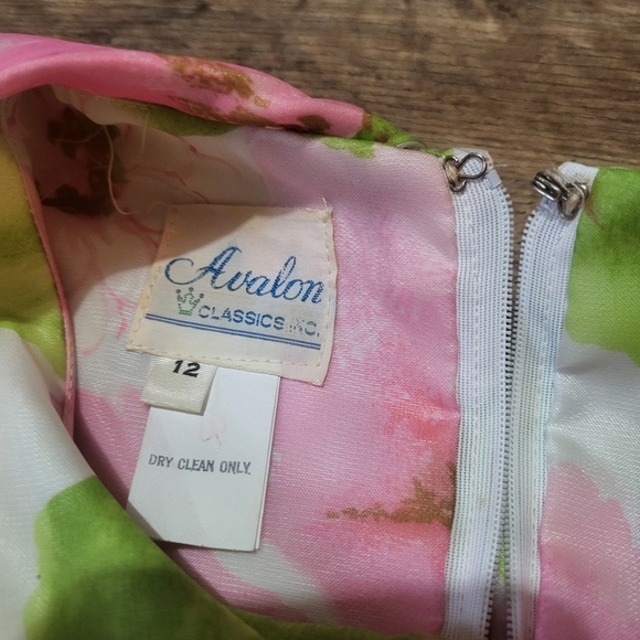Vintage Avalon Classics Longsleeve Floral Maxi Gown Size 12 - Picture 3 of 10